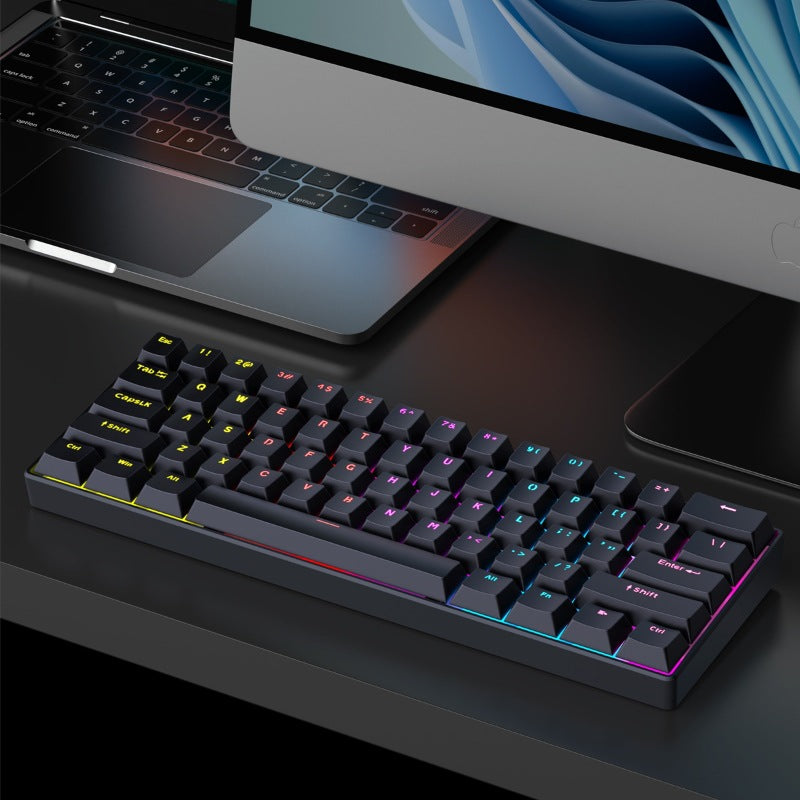61-Key mechanical wired keyboard red axis