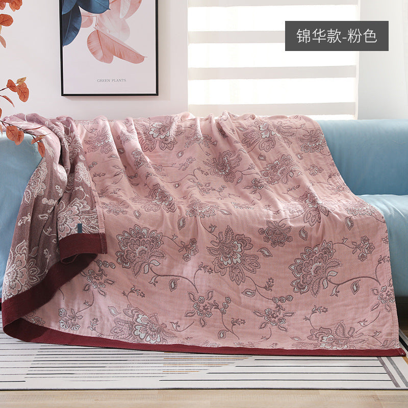Chăn mền gạc cotton năm lớp