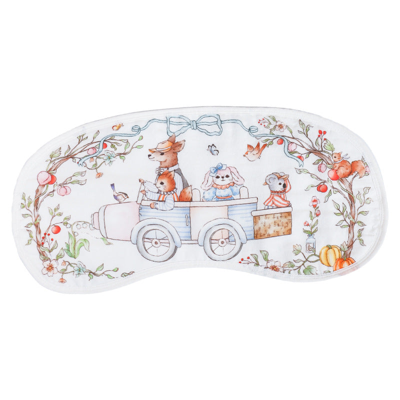 Gối em bé bằng vải xô tre cotton, êm tựa mây trời