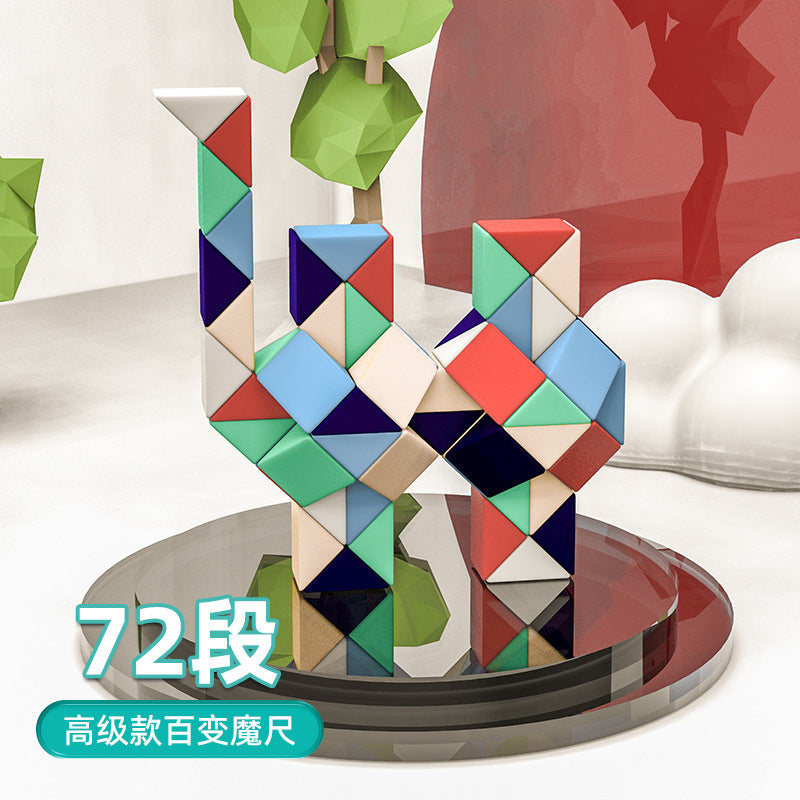 Variety Rainbow Magic Ruler Hollow Colorful Rubik's Cube