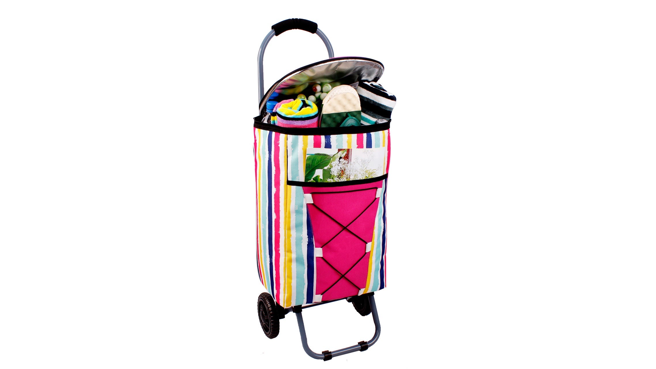 Picnic Cooler Bag with Wheels Best Foldable Rolling Thermal Trolley