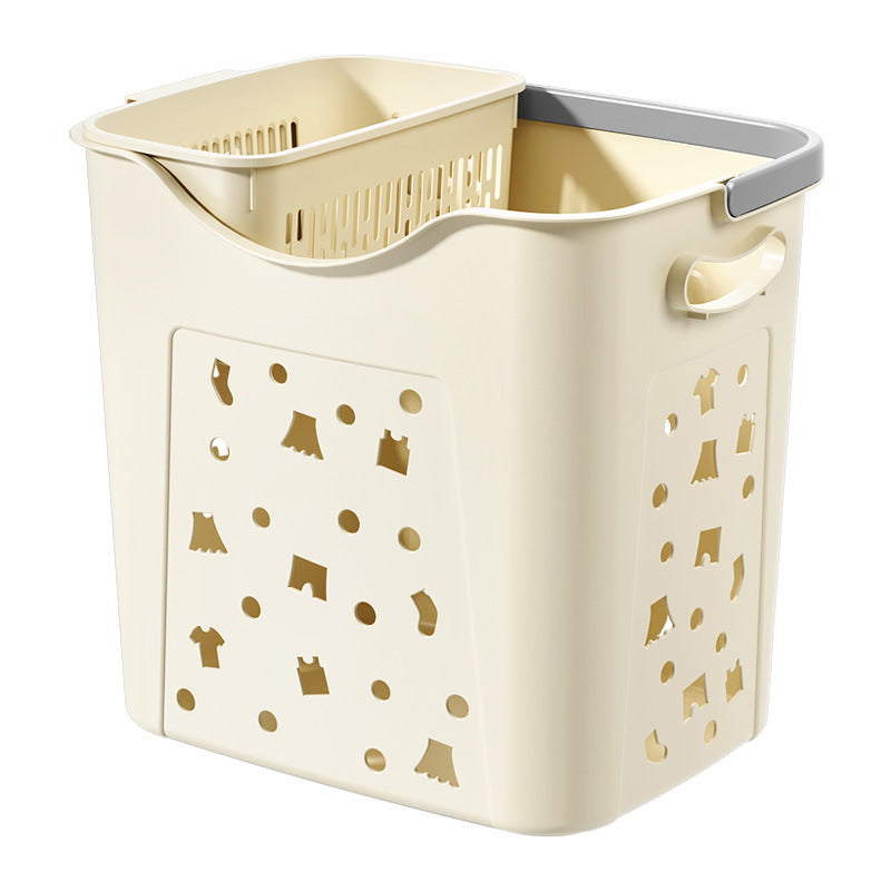 Plastic Laundry Storage Basket Clothes Toy Laundry Basket
