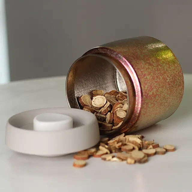 Pure Titanium Storage Box Vacuum EDC Container for Coffee Food & Gifts for Camping & Hiking