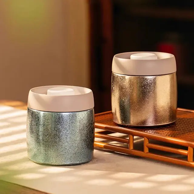 Pure Titanium Storage Box Vacuum EDC Container for Coffee Food & Gifts for Camping & Hiking