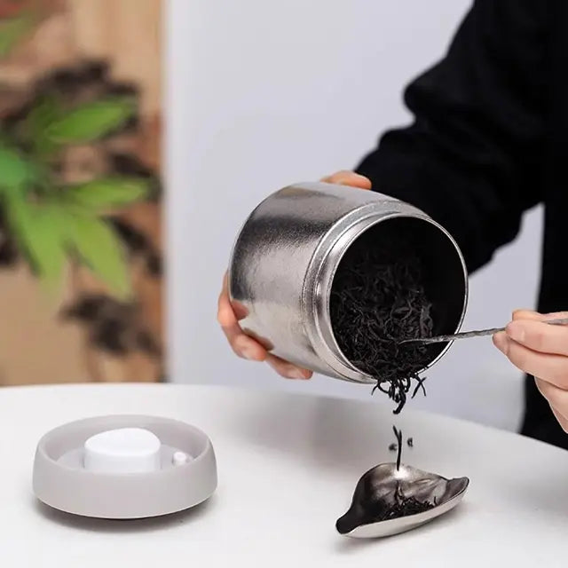 Pure Titanium Storage Box Vacuum EDC Container for Coffee Food & Gifts for Camping & Hiking