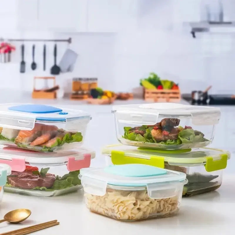 Reusable Borosilicate Glass Container Vacuum Lunch Box