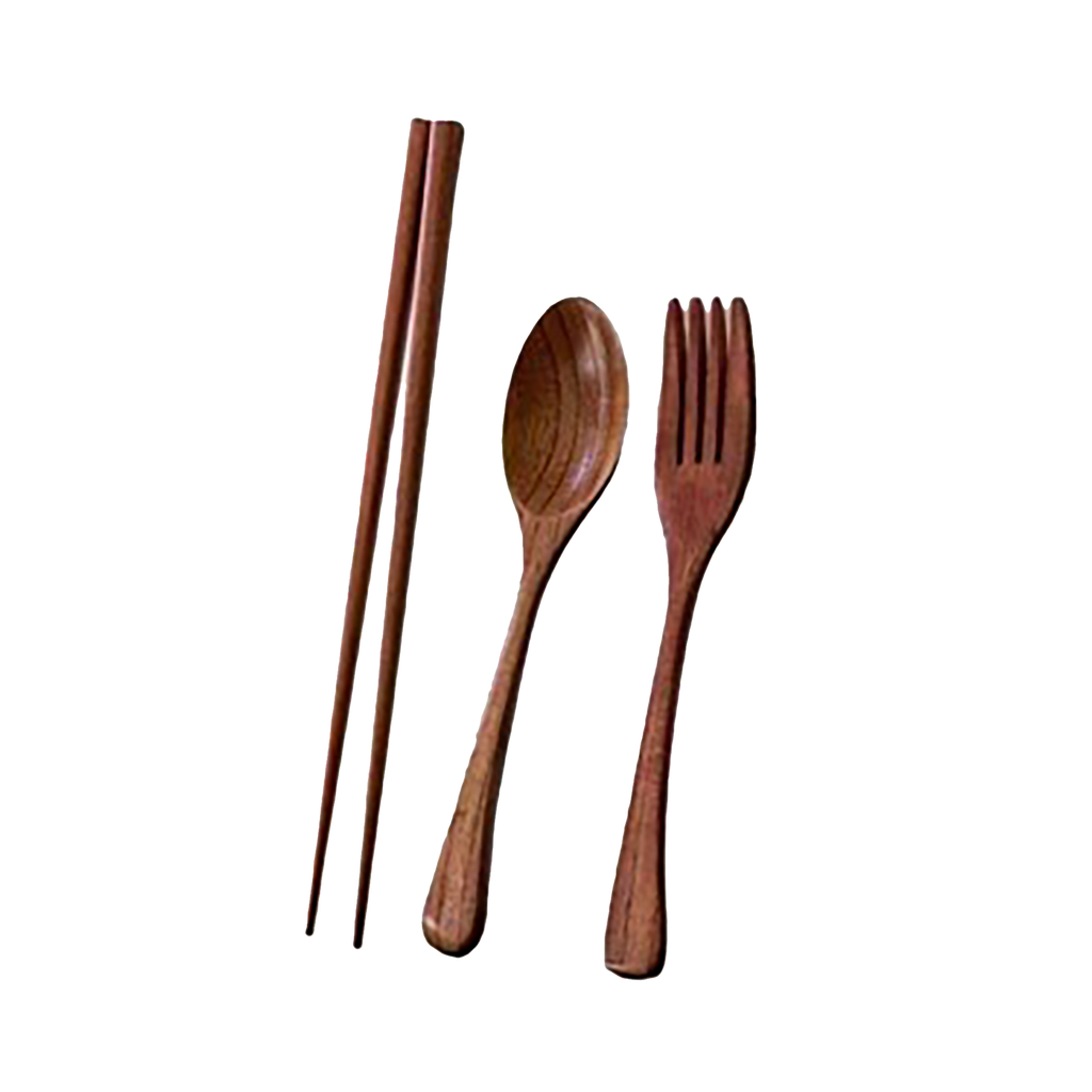 Reusable Wooden Cutlery Set