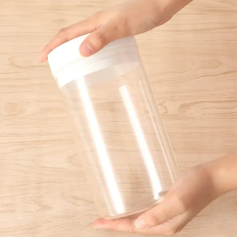 1.0L Round Glass Fridge Vacuum Food Container Reusable Containers