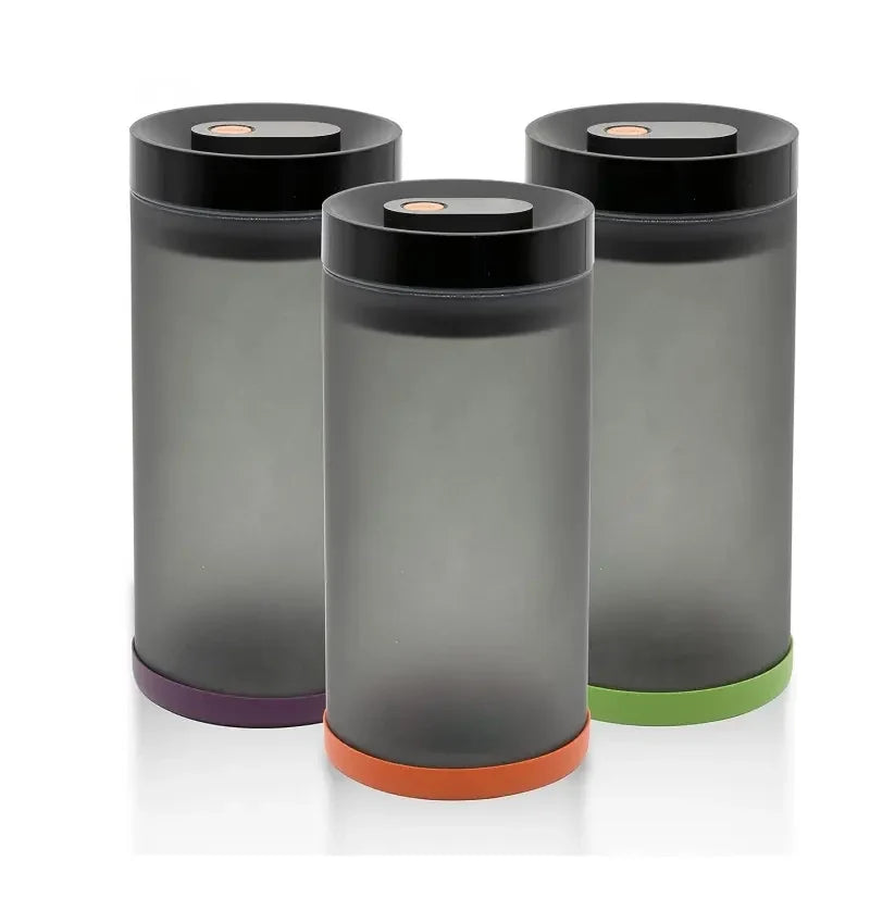 1.0L Round Glass Fridge Vacuum Food Container Reusable Containers