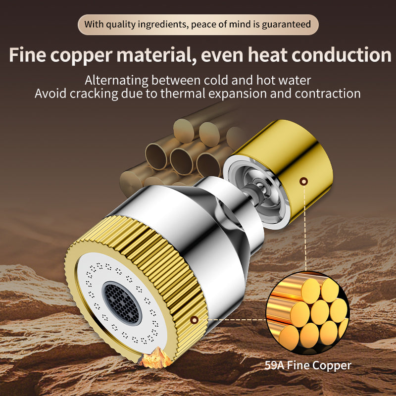 Short Brass Faucet Splash Filter Nozzle