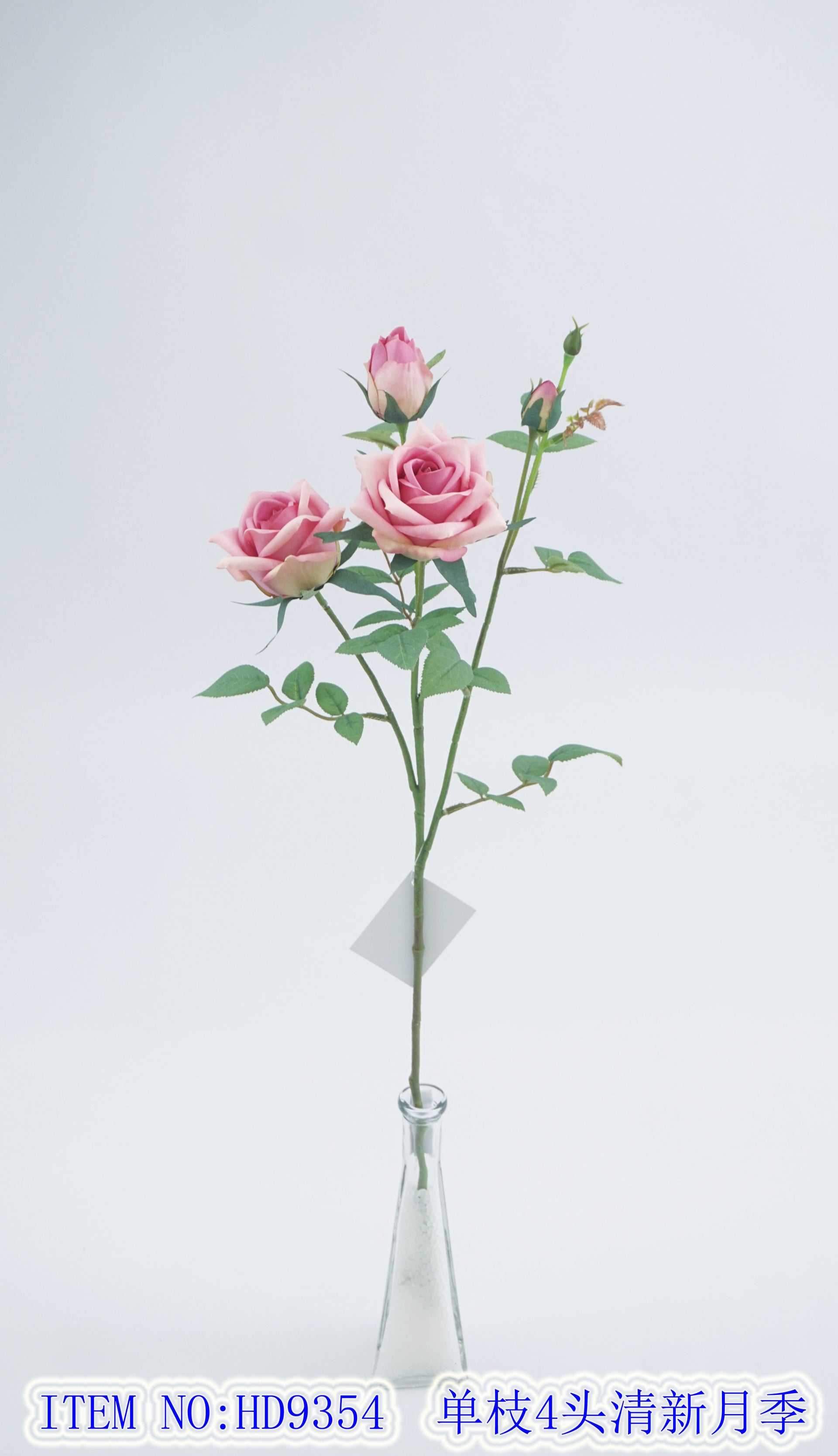 Single branch 4 fresh rose
