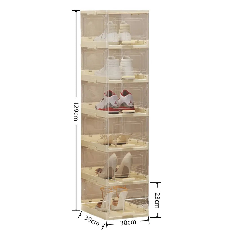 Space-Saving Shoe Storage Rack & Shoe Rack for Entryway Shoe Organization
