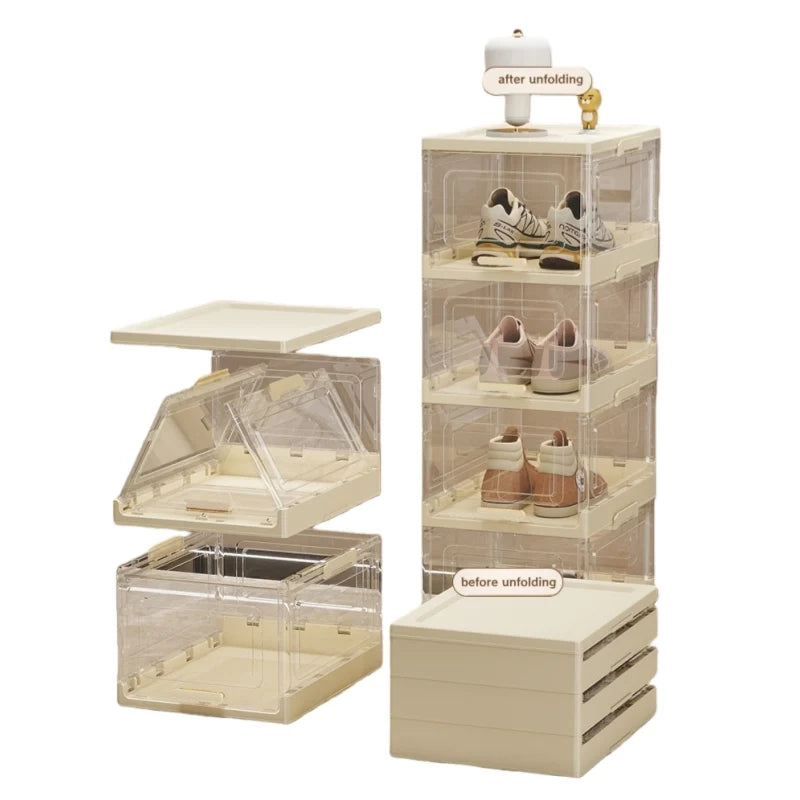 Space-Saving Shoe Storage Rack & Shoe Rack for Entryway Shoe Organization