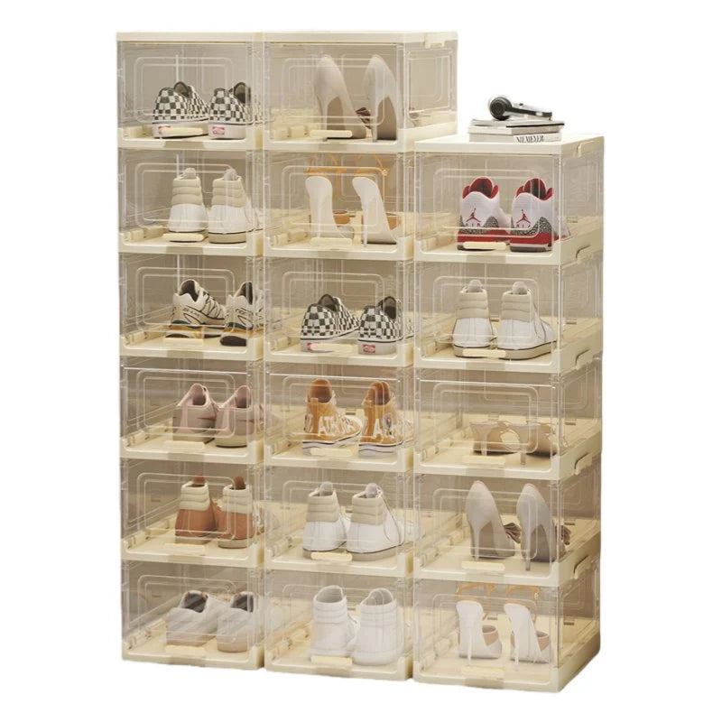 Space-Saving Shoe Storage Rack & Shoe Rack for Entryway Shoe Organization