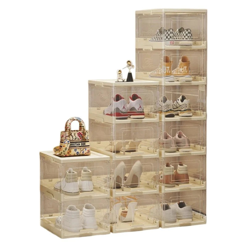 Space-Saving Shoe Storage Rack & Shoe Rack for Entryway Shoe Organization