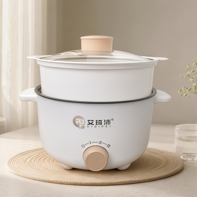 Split-Body Electric Hot Pot 1.8L Tempered Glass Lid