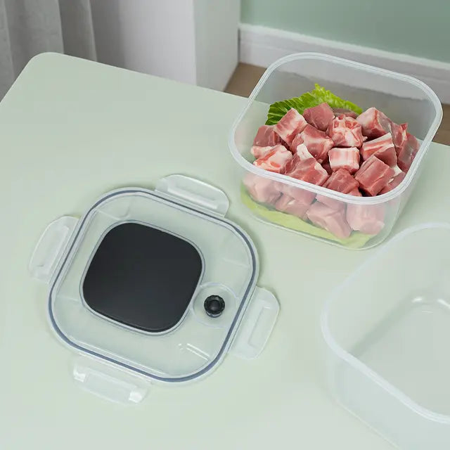 Square Plastic Vacuum Lunch Box | Freshness Upgraded | Healthy & Portable