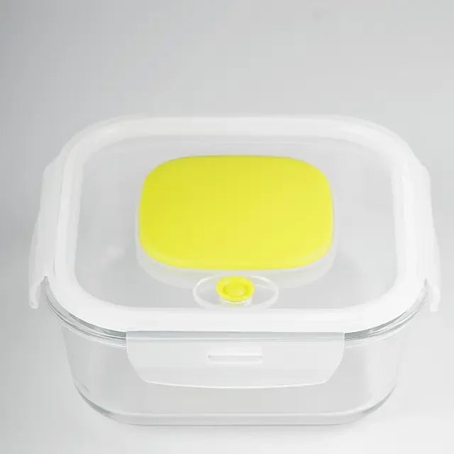 Square Press Type Vacuum Sealing Fresh Box with Leak-Proof Design for Optimal Food Freshness