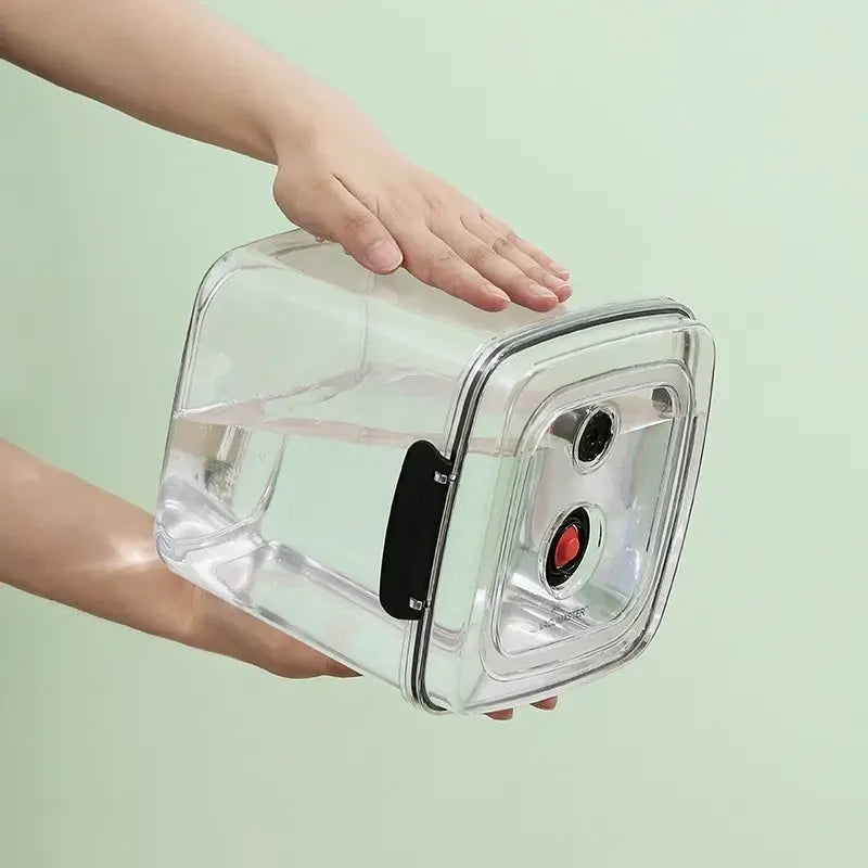 Square Pumpable Food Storage Locking Canisters Set