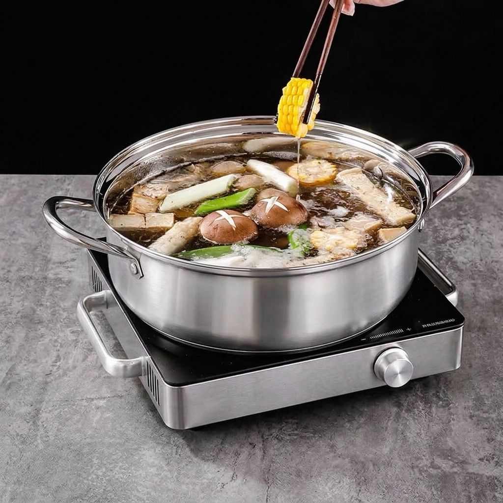Stainless Steel Non-magnetic Thai-style 1.9 Broth Pot