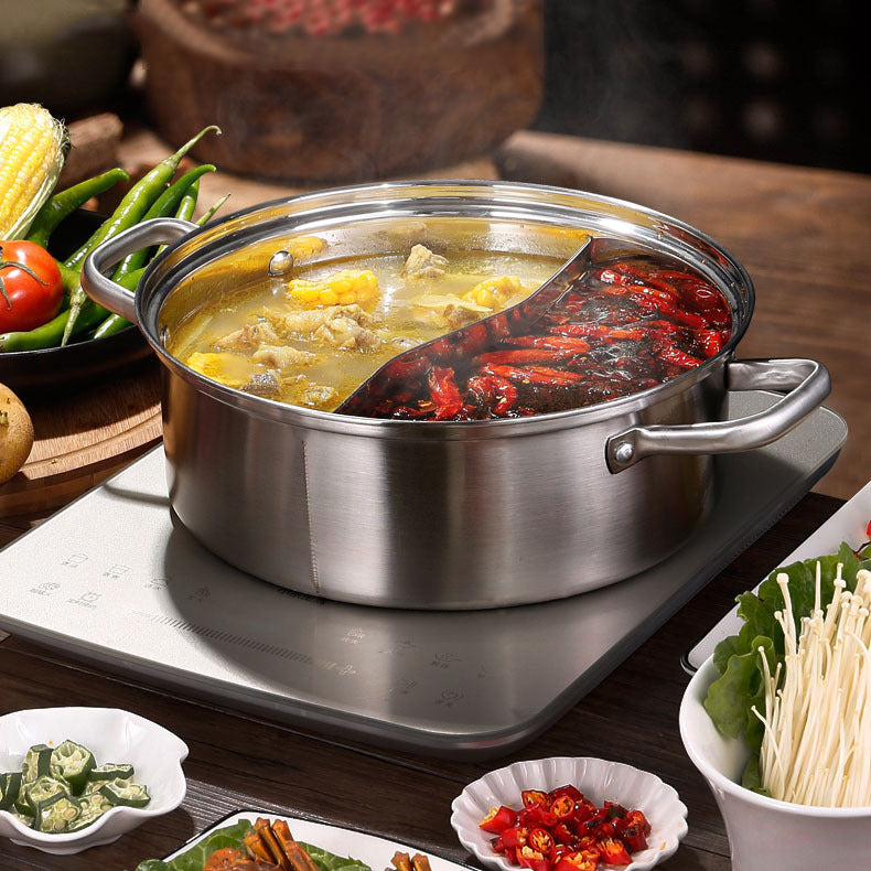 Stainless Steel Non-magnetic Thai-style 3.0 Double-Flavor Pot