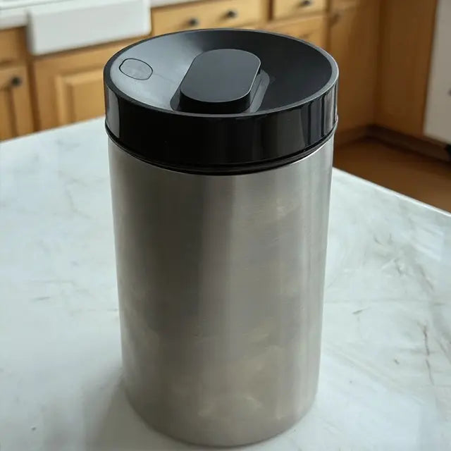 Stainless Steel Vacuum Storage Jar with Separate Release Button