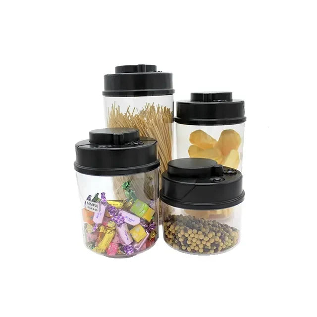Tall Storage Bins Plastic Tub Push type vacuum plastic food storage container