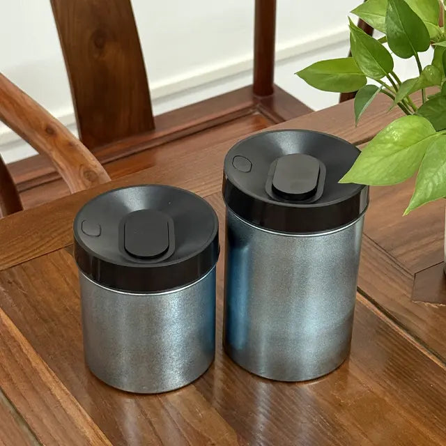 Titanium Vacuum Sealing Canister Airtight Storage Container for Coffee Tea Caddy