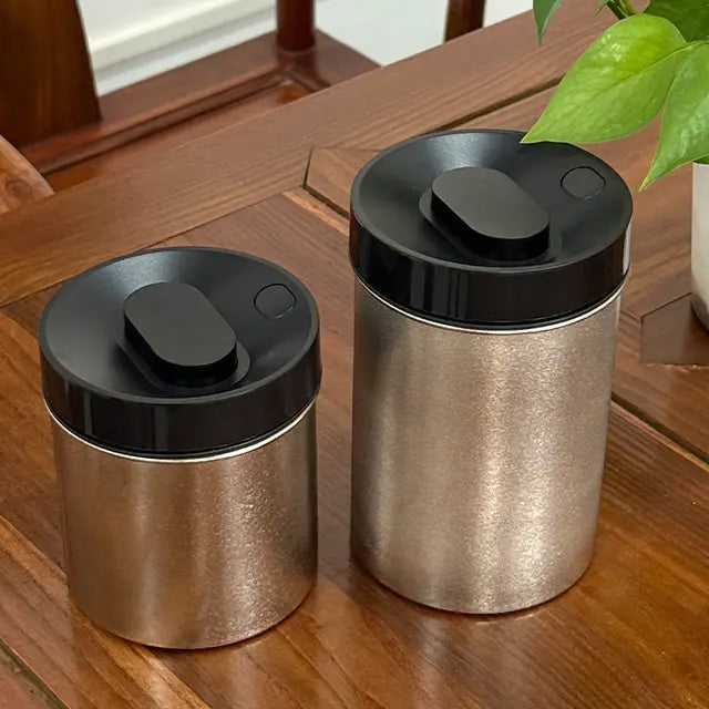 Titanium Vacuum Sealing Canister Airtight Storage Container for Coffee Tea Caddy