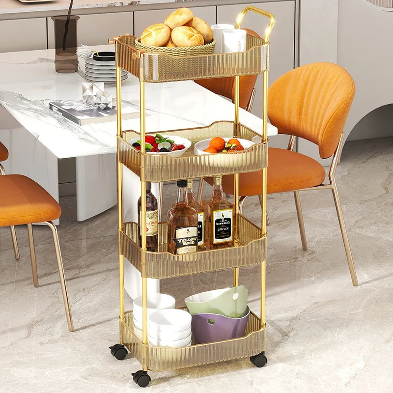 Toy Organizer Vegetable Fruit Holder Shelving Unit Bathroom Plastic Storage Rack