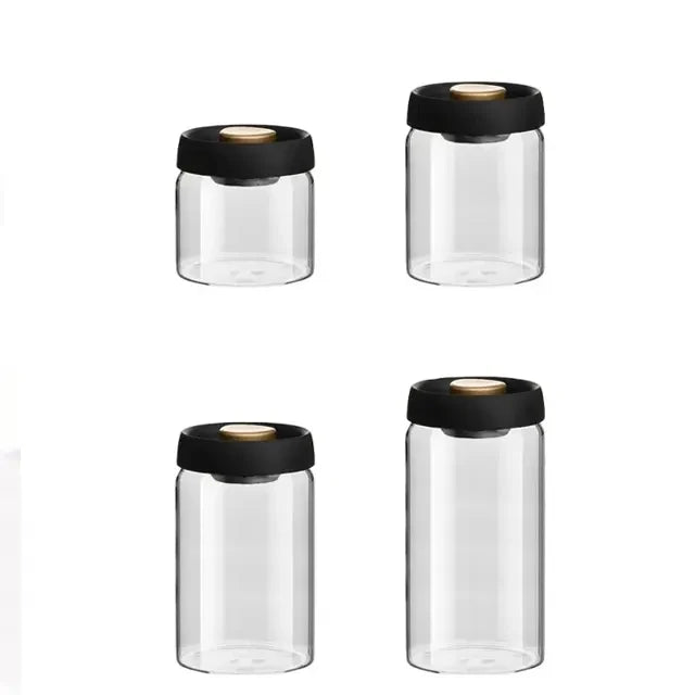 Vacuum Coffee Canisters with Airtight Lids Grounds Coffee Bar Accessories