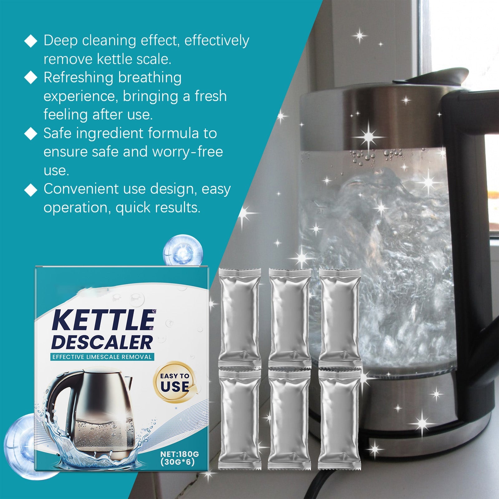 Water Kettle Descaler Powder