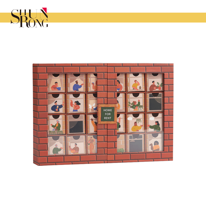 elegant-gift-packaging-idea-two-doors-and-clear-viewing-window-and-magnets-closure-with-24-drawer-small-boxes