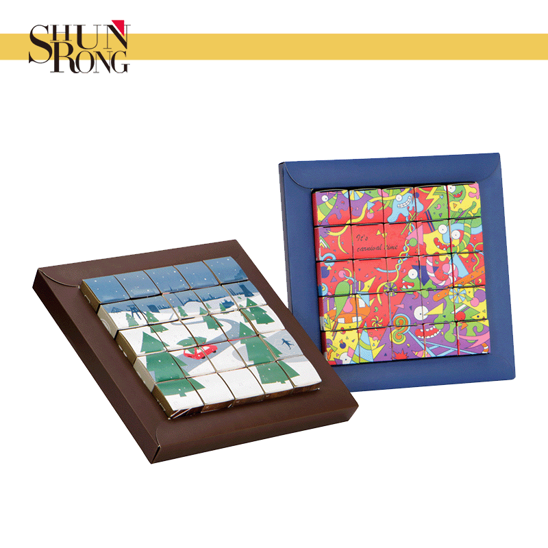 empty creative advent calendar packaging boxes puzzle like design for toy gift