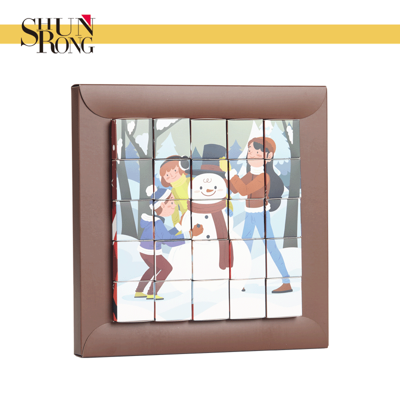 empty creative advent calendar packaging boxes puzzle like design for toy gift