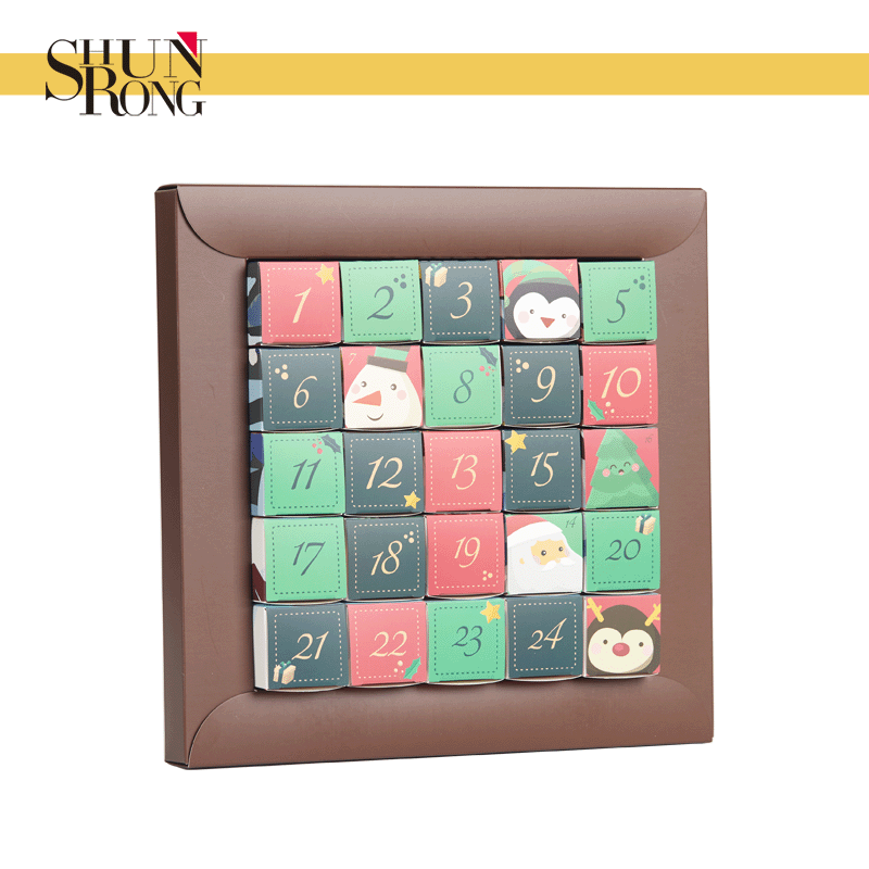 empty creative advent calendar packaging boxes puzzle like design for toy gift