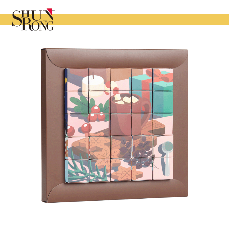 empty creative advent calendar packaging boxes puzzle like design for toy gift
