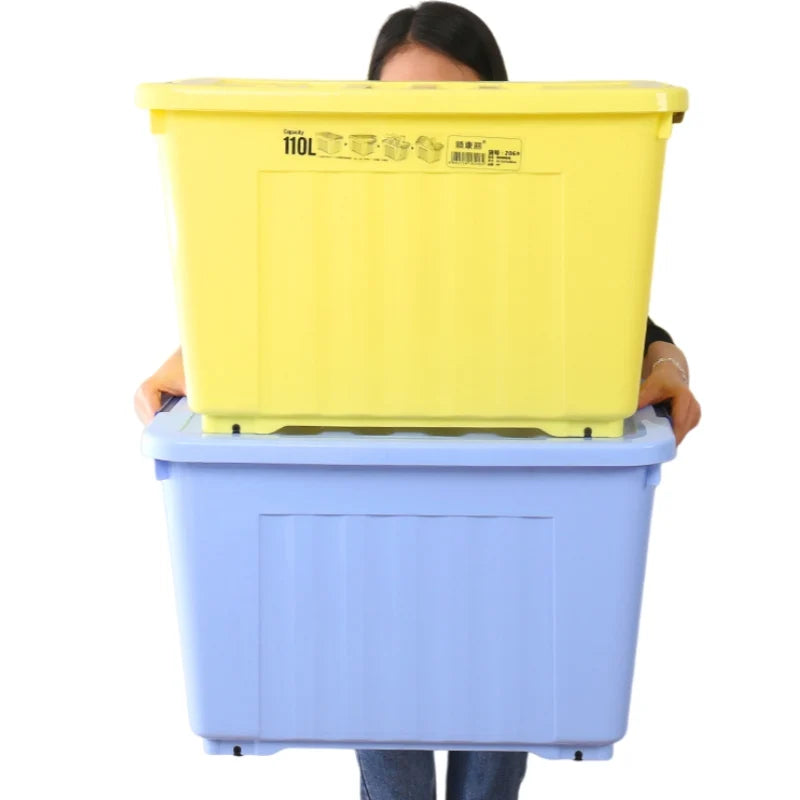 Household Storage Box Plastic Storage Box Durable Organizer for Toys and Clothes Organization